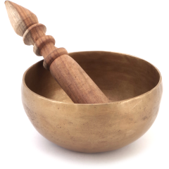 small wooden 'singing' bowl for auditory therapy